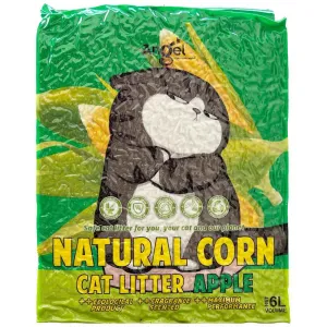 2 FOR $15: Angel Natural Corn Apple Cat Litter 6L