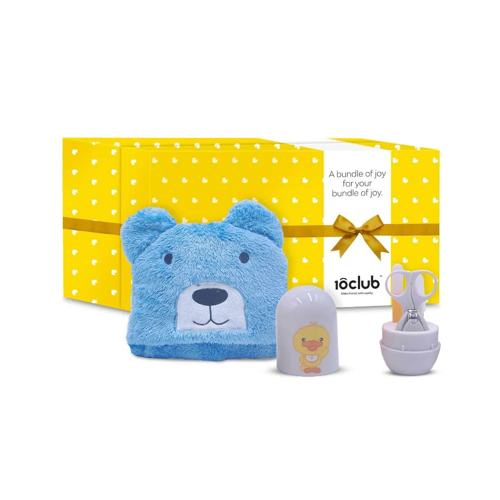 Baby Hooded Blanket Towel and Nail Care Kit