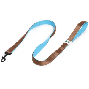 Basil Padded Dog Leash – Brown, Soft & Comfortable Grip Leash for Walking and Training Dogs of All Sizes