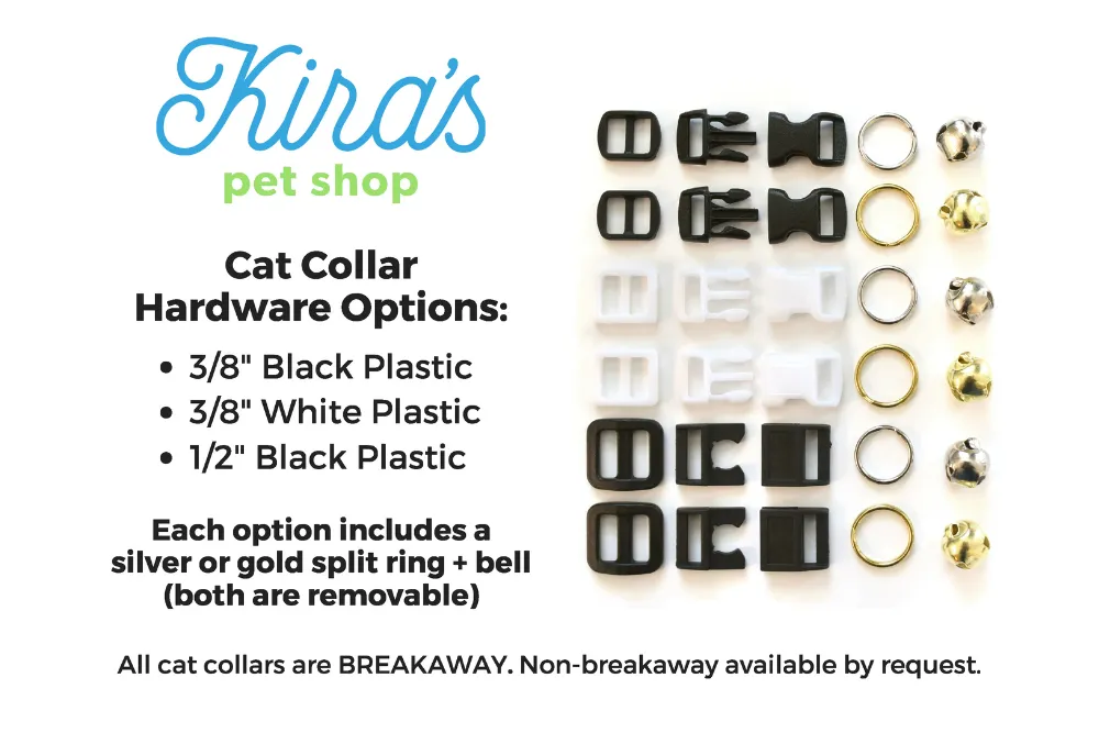 Blue Sharks Cat Collar