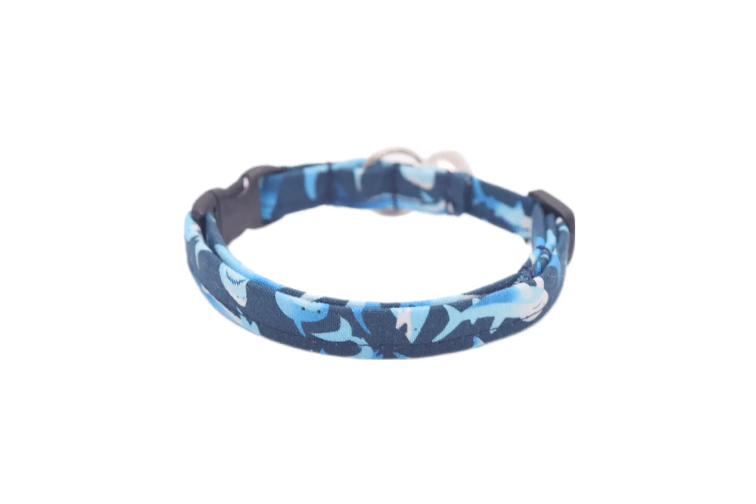 Blue Sharks Cat Collar