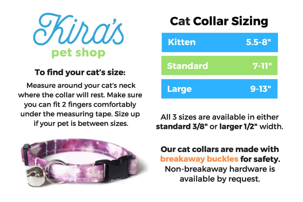 Blue Sharks Cat Collar