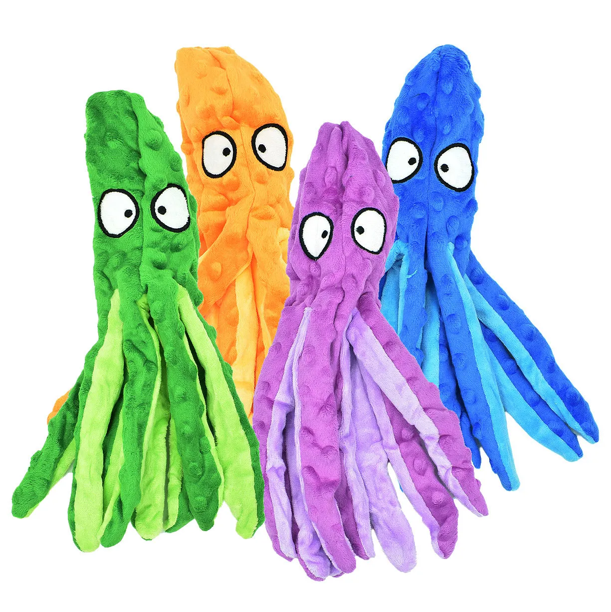 Case of 40 Octopus Crinkle No Stuffing Toys