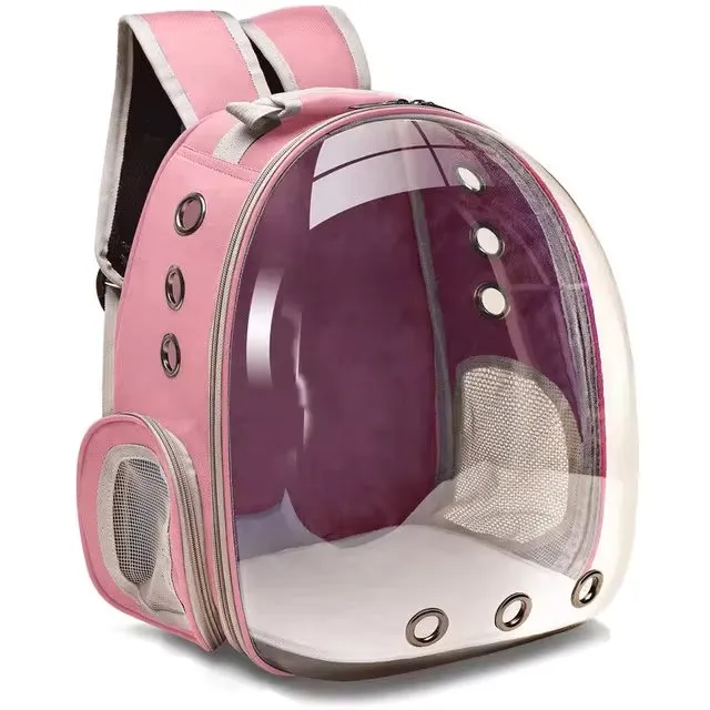 Cat Carrier Backpack with Breathable Bubble Design for Travel