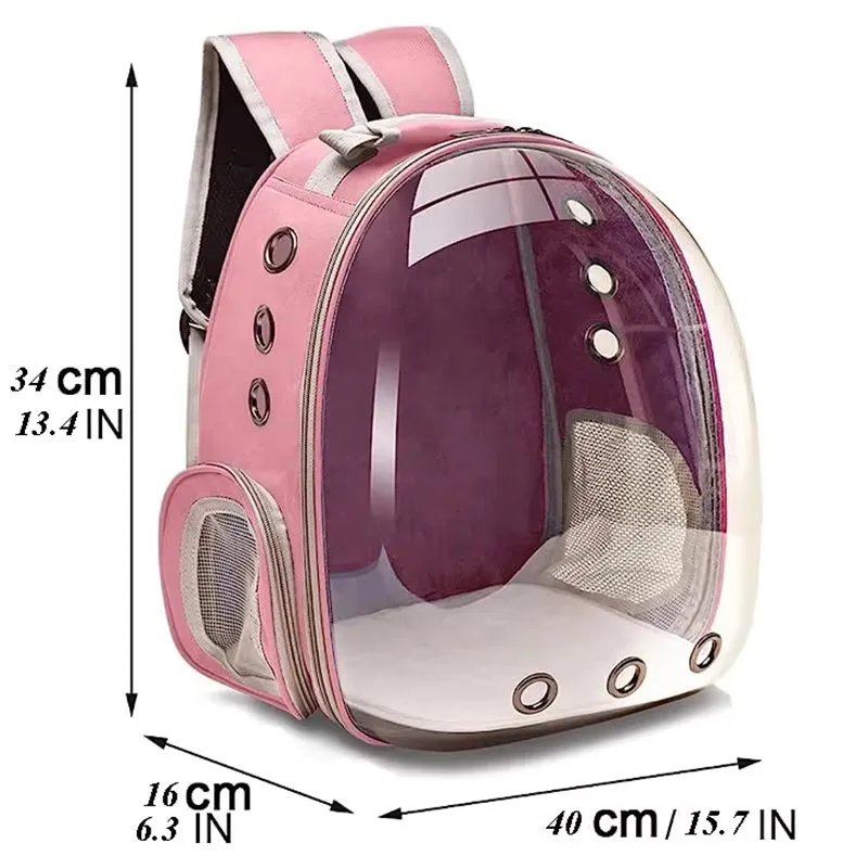 Cat Carrier Backpack with Breathable Bubble Design for Travel