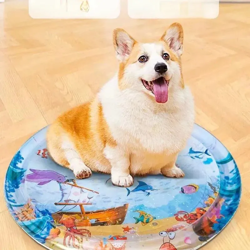Cooling Summer Pad Mat For Dogs Cats Breathable Pet Bed Summer Washable Portable