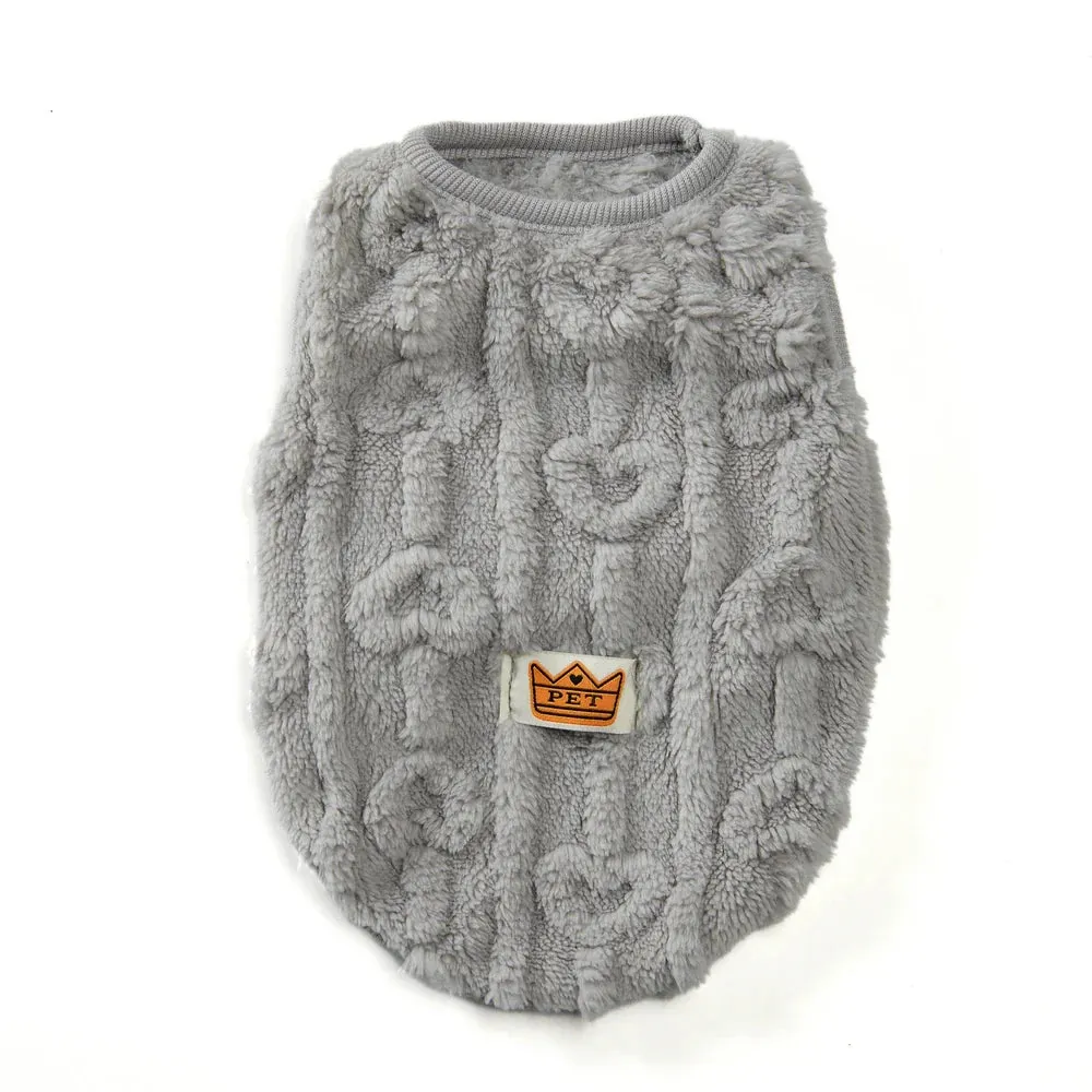 Cozy Autumn/Winter Fleece Vest for Small Pets