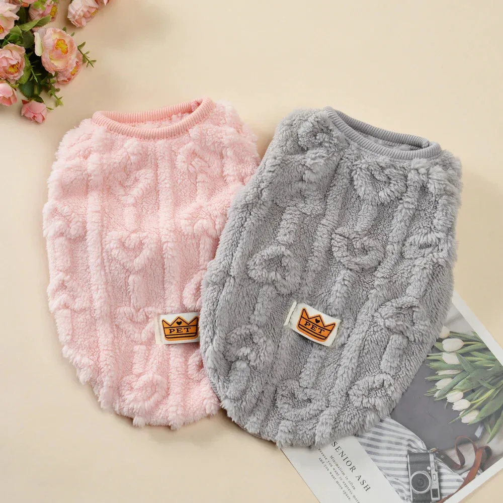 Cozy Autumn/Winter Fleece Vest for Small Pets