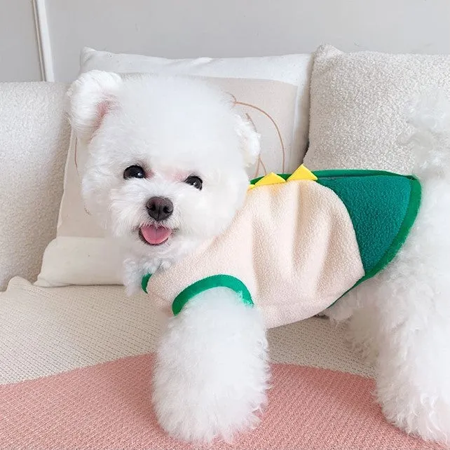 Dinosaur Button Through Pet Jacket Vest
