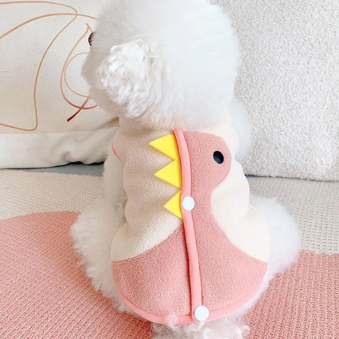 Dinosaur Button Through Pet Jacket Vest