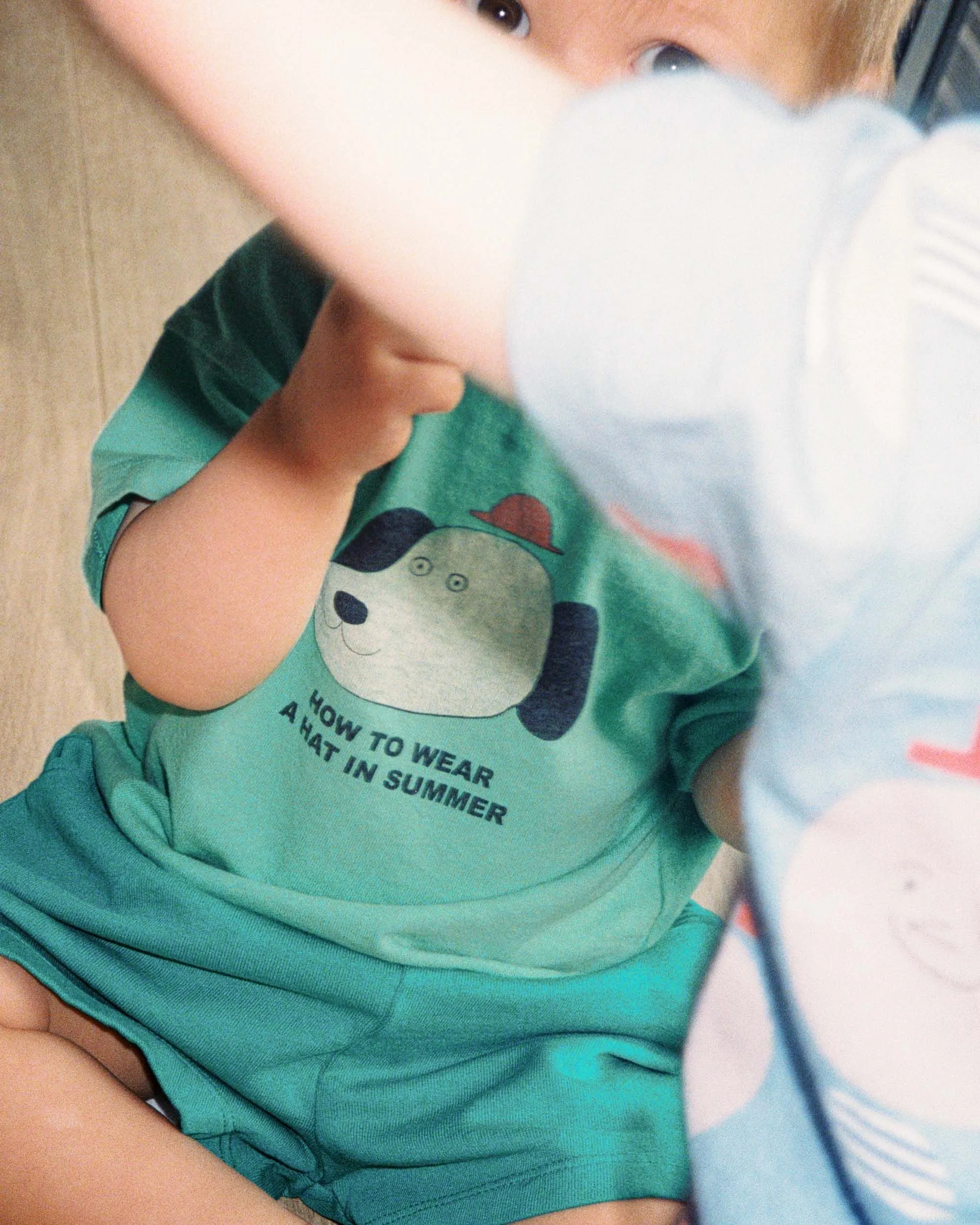 Dog Baby T-Shirt in Green