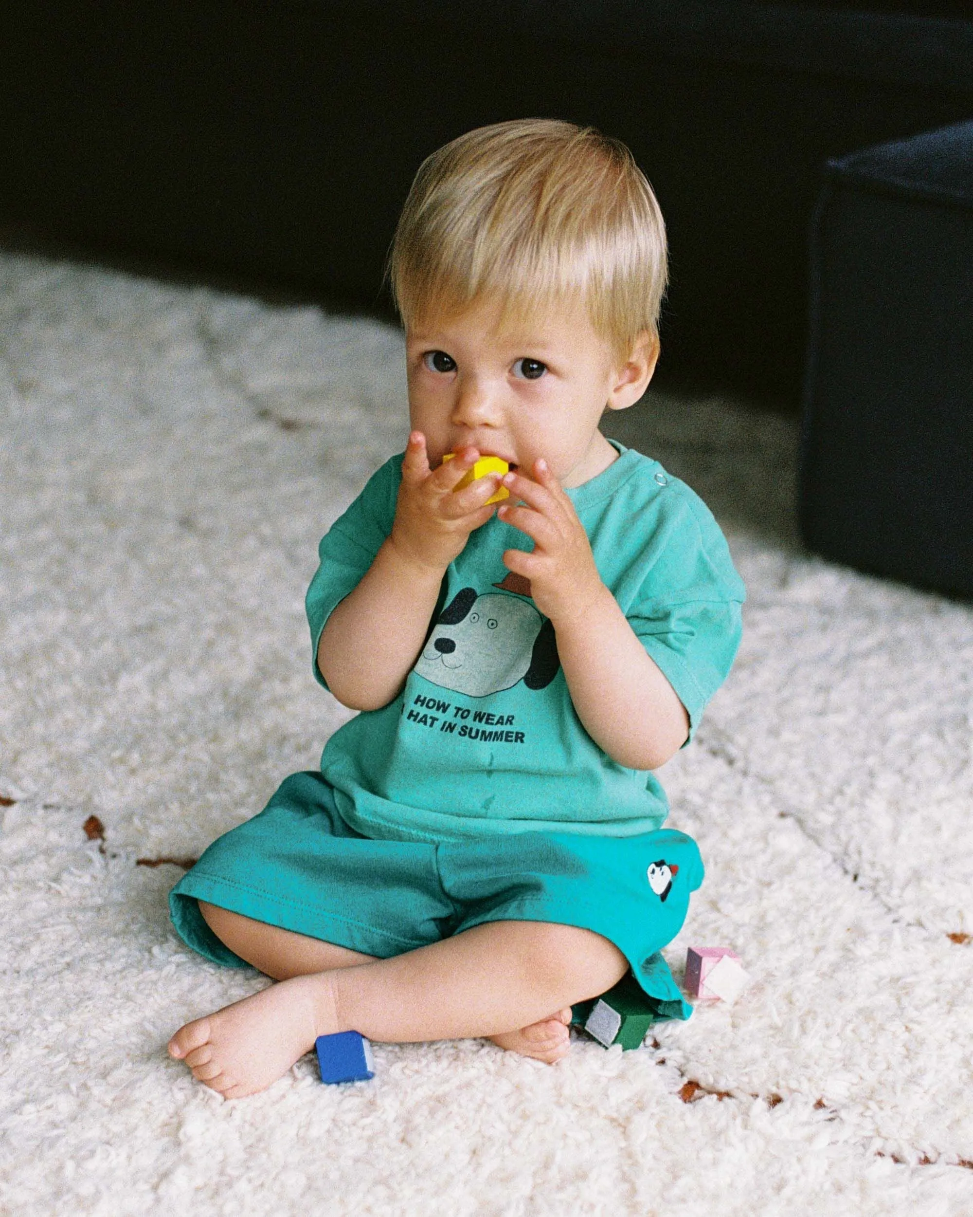 Dog Baby T-Shirt in Green