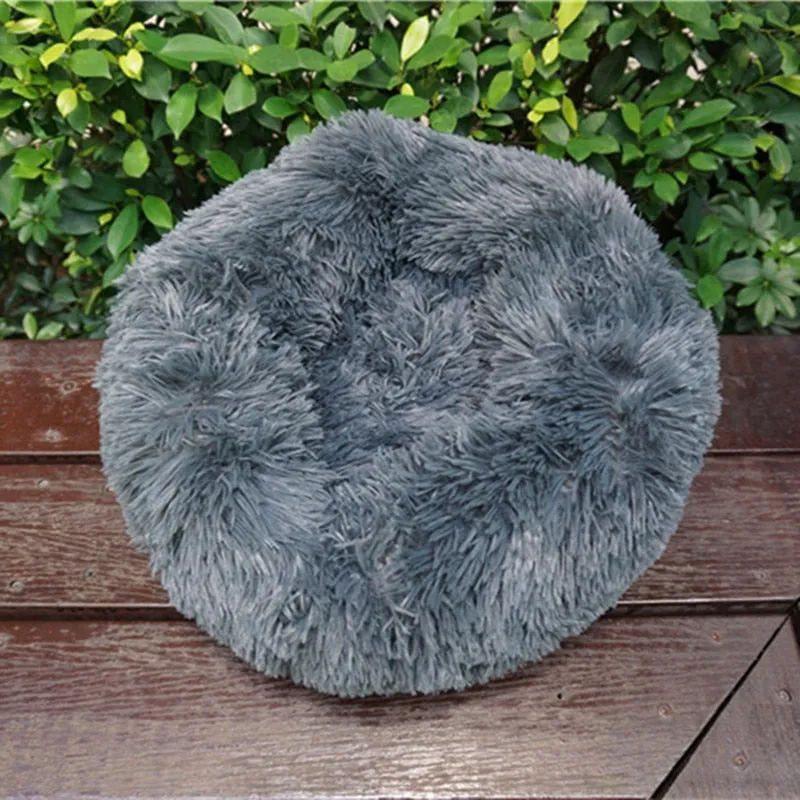 Dog Bed Round Washable Plush Mat Sleeping