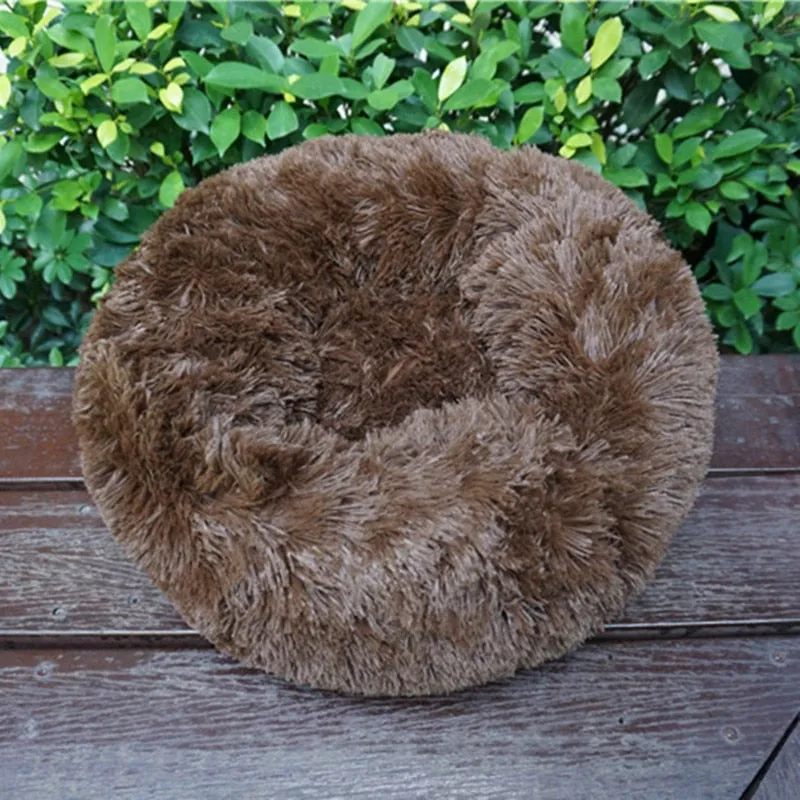 Dog Bed Round Washable Plush Mat Sleeping