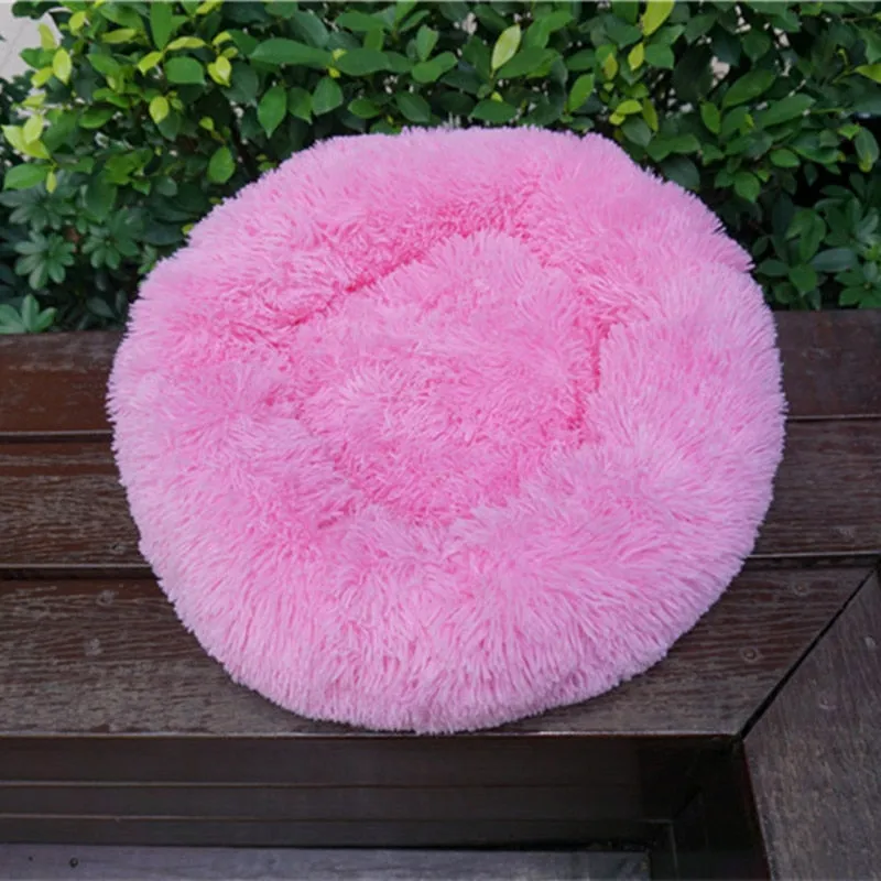 Dog Bed Round Washable Plush Mat Sleeping
