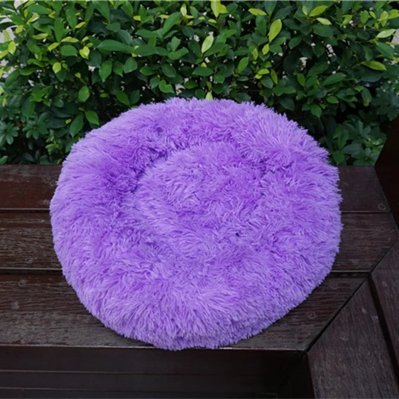 Dog Bed Round Washable Plush Mat Sleeping