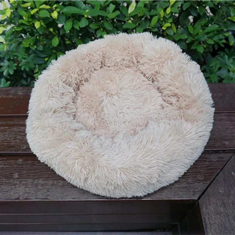 Dog Bed Round Washable Plush Mat Sleeping