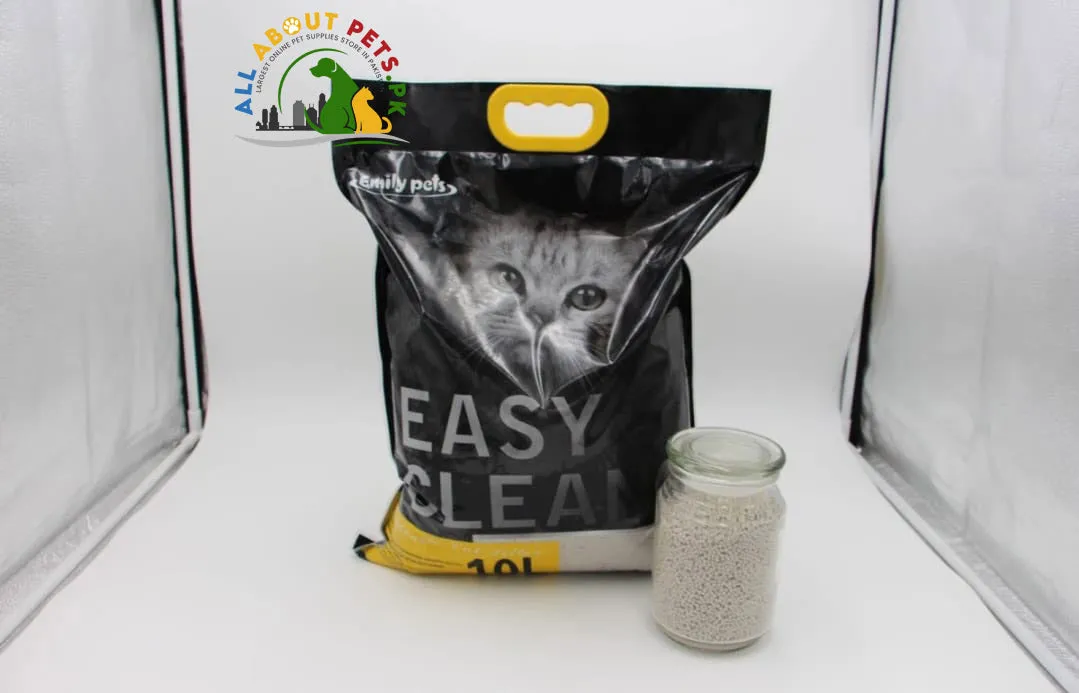 Emly pet litter - Super Absorbent, Easy to Scoop, Long Lasting | 10L Lemon-Flavored Cat Litter