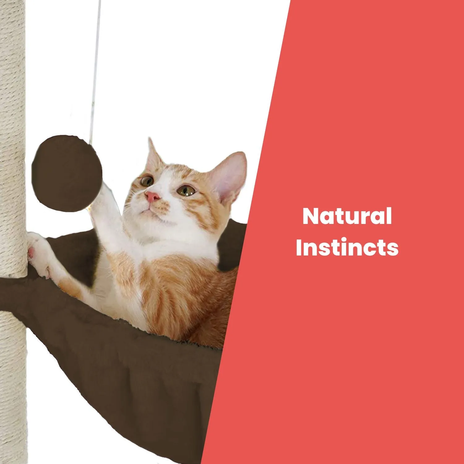 Floofi Plush Cat Scratcher '104cm' [Brown]