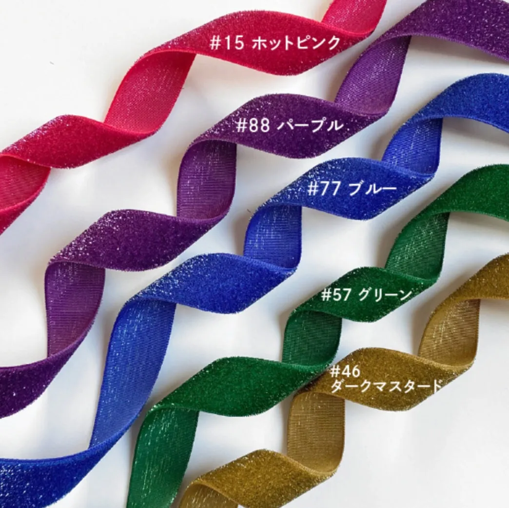 glittery velour collar/ ｸﾞﾘｯﾃｨﾍﾞﾛｱｶﾗｰ 『バイカラー』