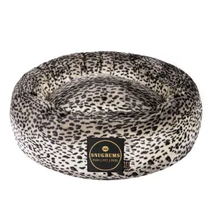 Grey Cheetah Print Pet Bed