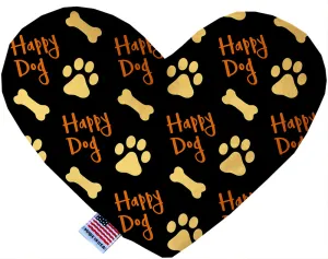 Happy Dog 6 Inch Canvas Heart Dog Toy