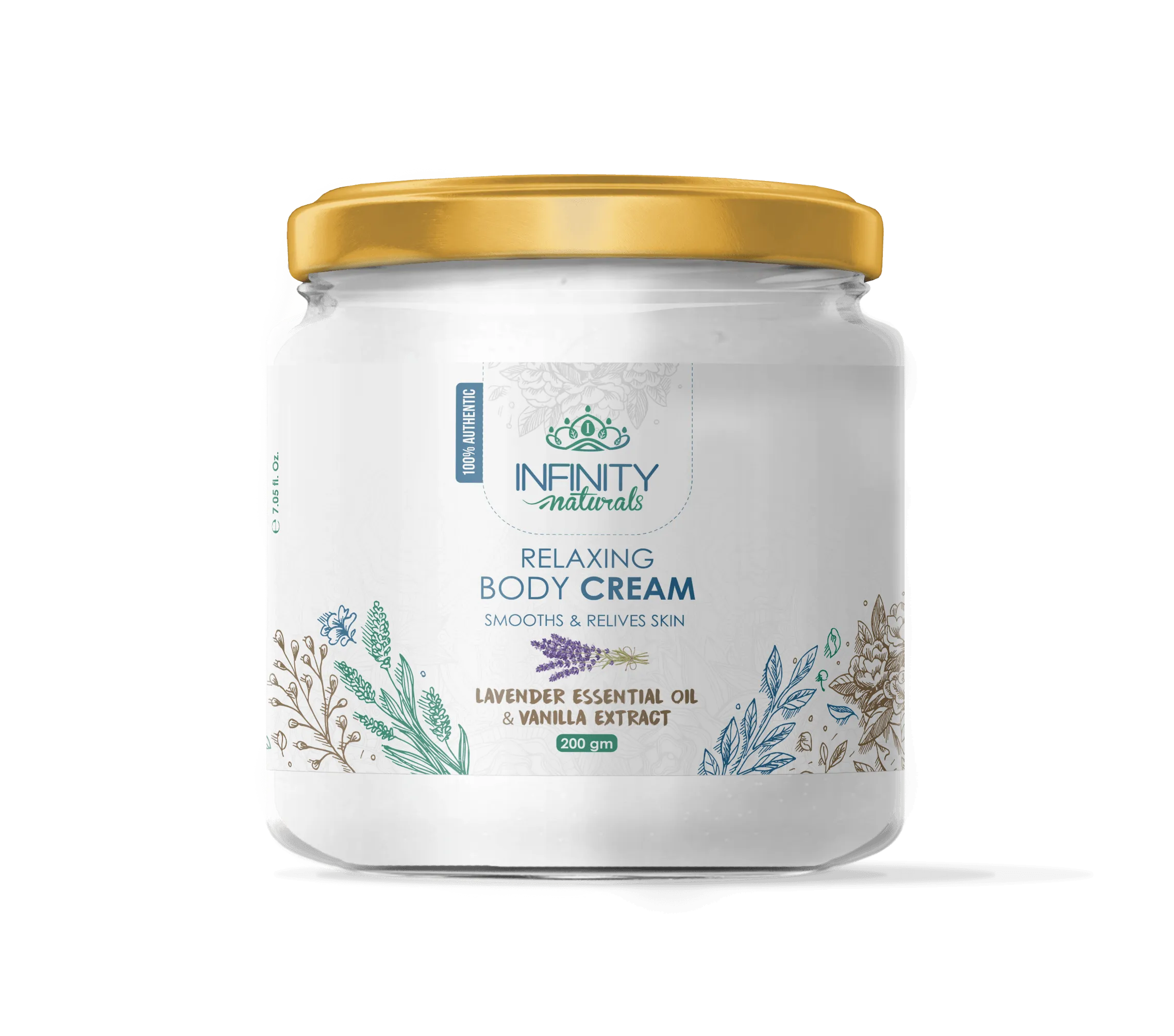 Infinity Naturals Relaxing  Body Cream  Lavender Essential Oil & Vanilla Extract