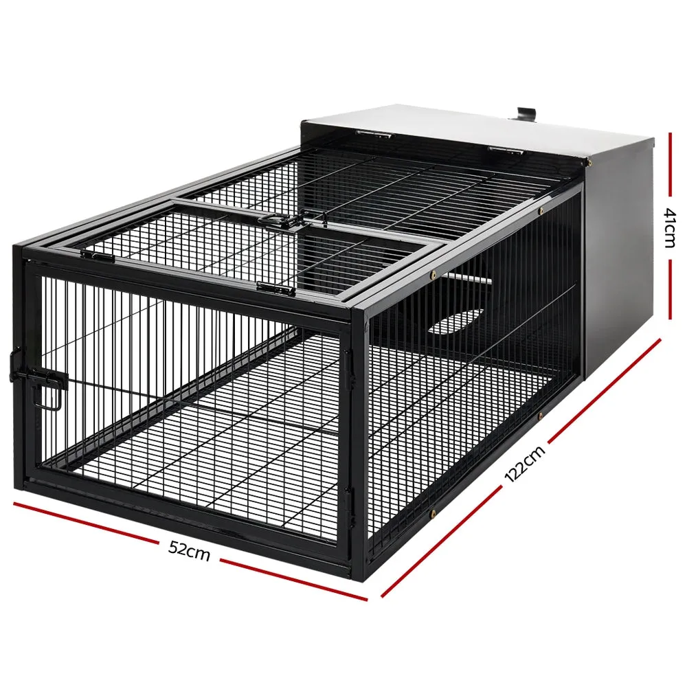 i.Pet Rabbit Cage Hutch Cages Indoor & Outdoor Hamster Enclosure Pet Metal Carrier 122CM Length