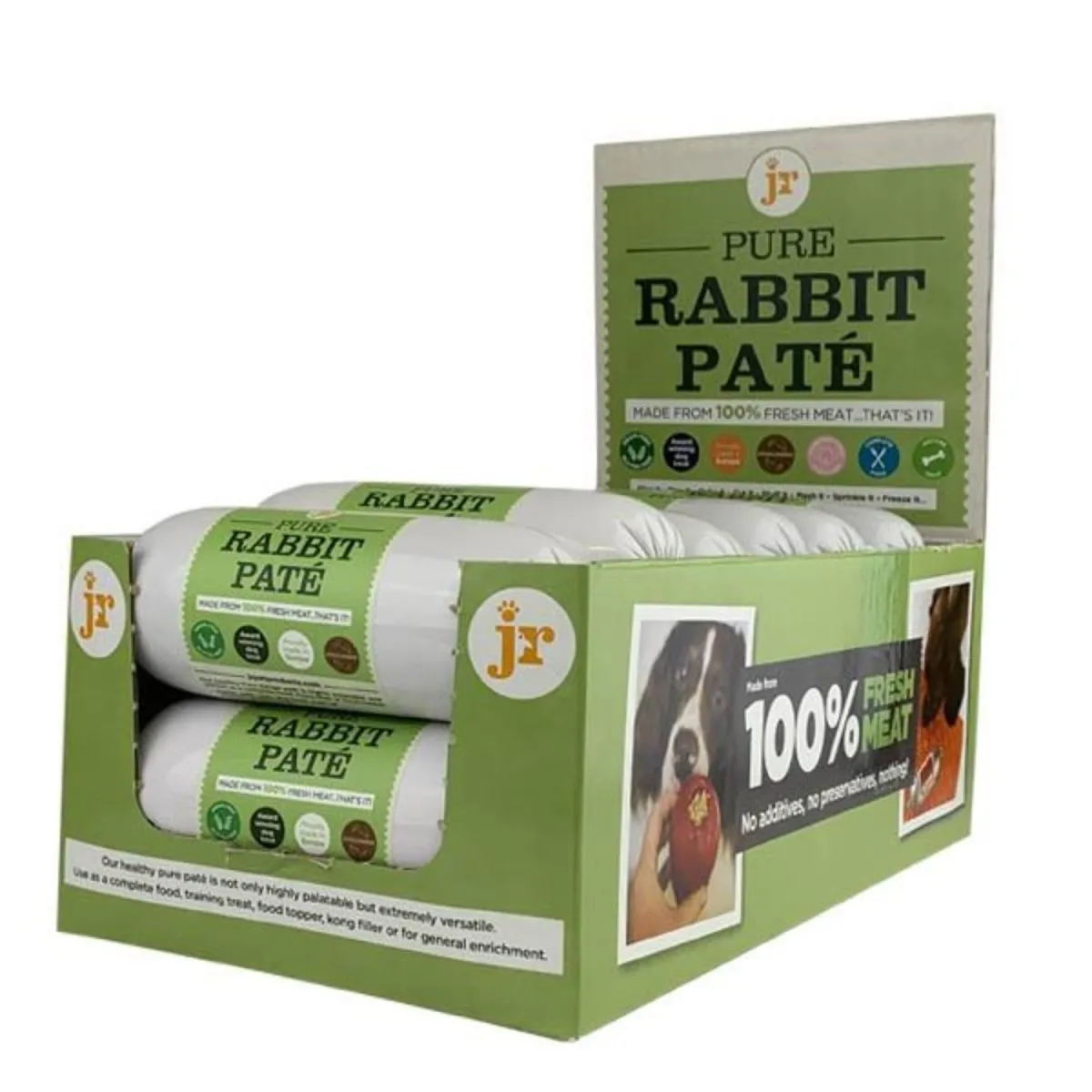 JR Pure RABBIT Pate Made From 100% Fresh Meat For All Dog Breeds