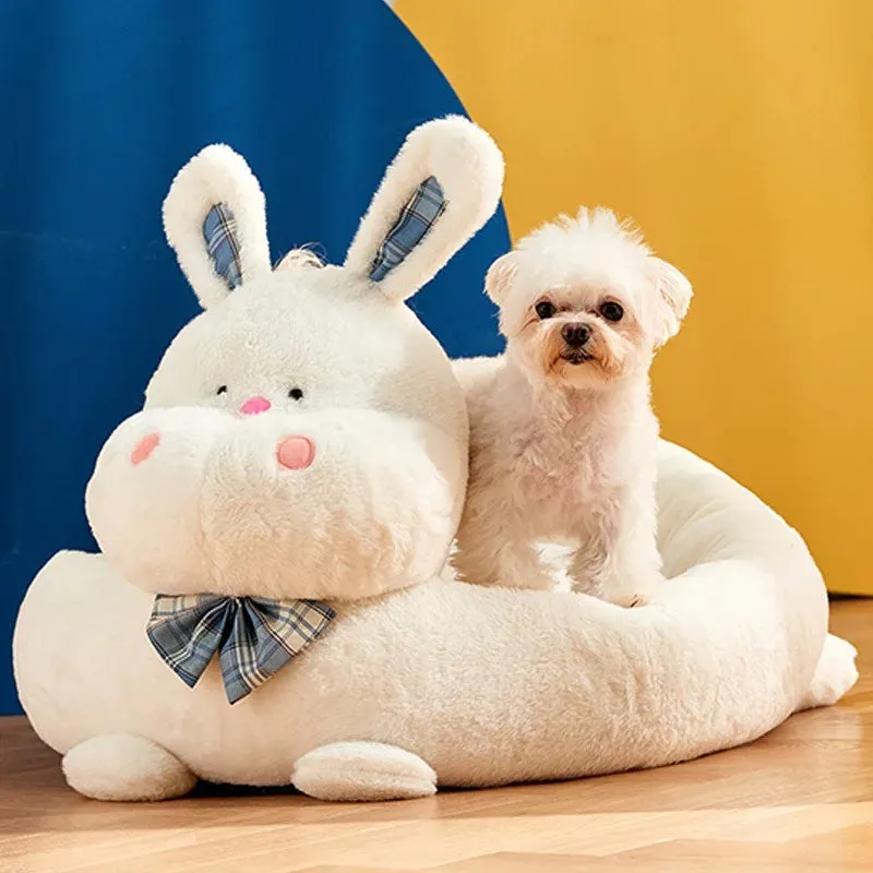 Kennel Autumn and Winter Warm Dog Bed - Small Dog Teddy Nest Mat, Christmas Cat Nest Sofa, Four Seasons Universal Pet Accessories