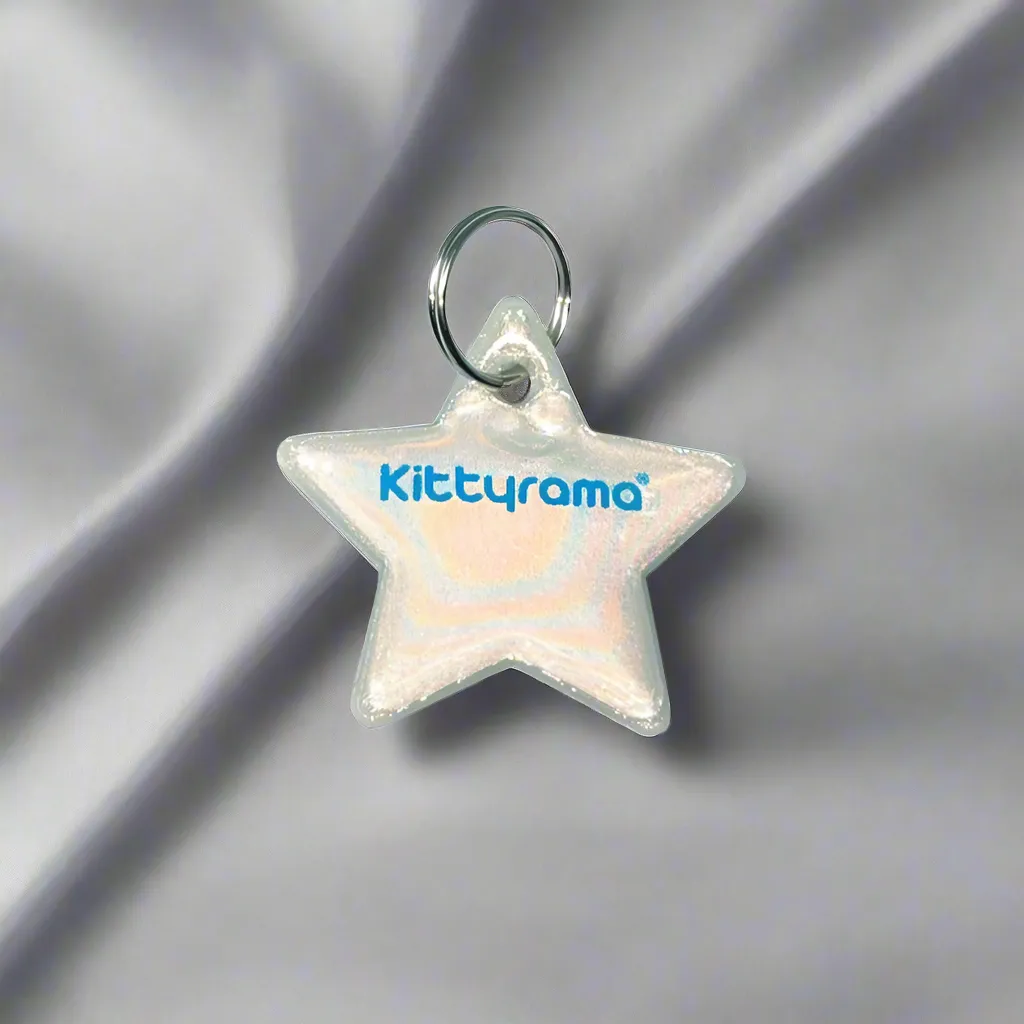 Kittyrama Reflective Star Collar Charm