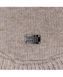 Milk and Pepper Helsinki Taupe Bulldog Sweater