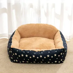 PAWS ASIA Manufacturers Luxury Fancy Eco Friendly Plush Fluffy Washable Large Square Dog Bed