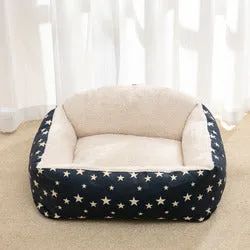 PAWS ASIA Manufacturers Luxury Fancy Eco Friendly Plush Fluffy Washable Large Square Dog Bed