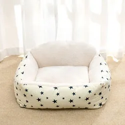 PAWS ASIA Manufacturers Luxury Fancy Eco Friendly Plush Fluffy Washable Large Square Dog Bed