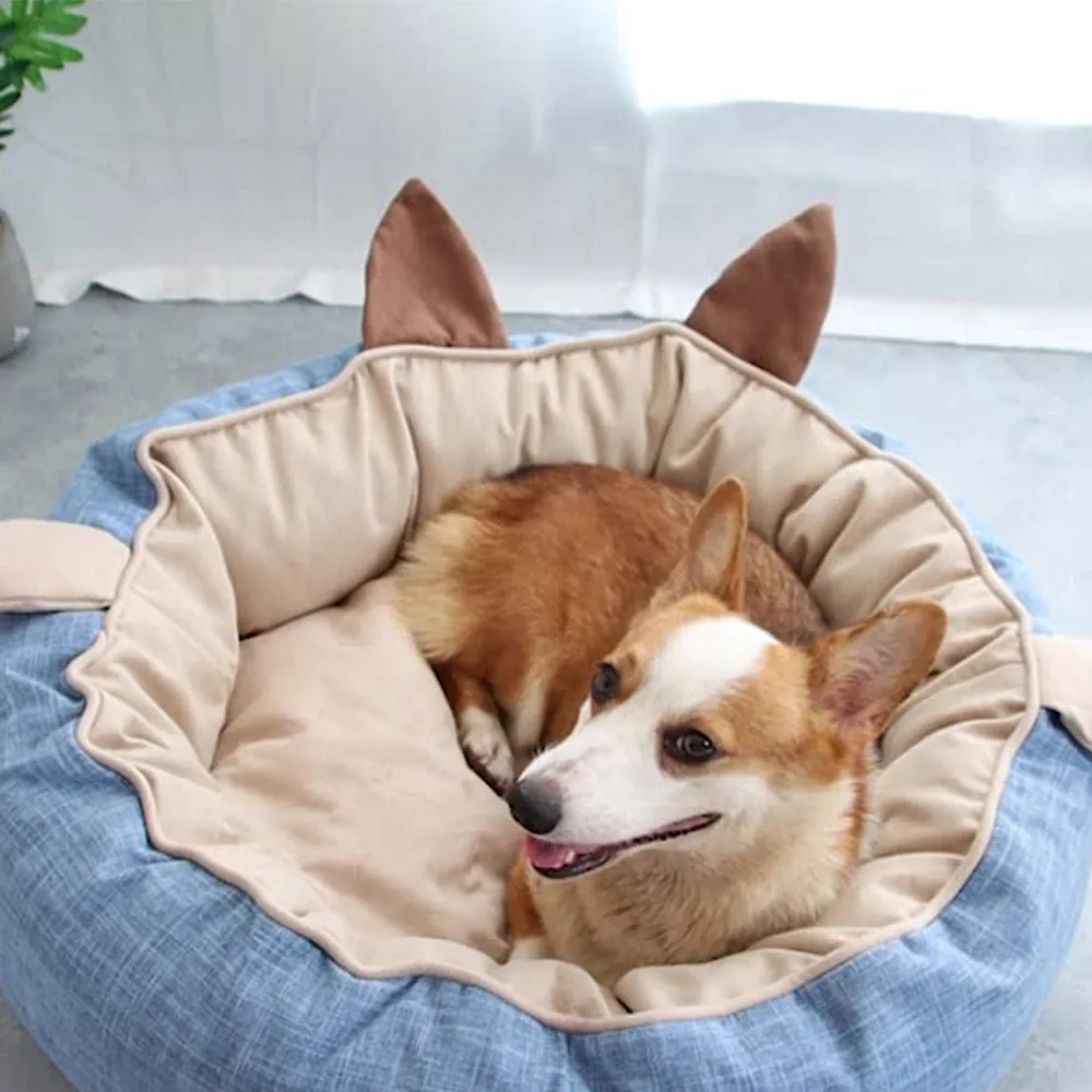 PAWS ASIA Suppliers Eco Friendly Luxury Cute Funny Large Soft Plush Washable Pet Dog Bed Cat