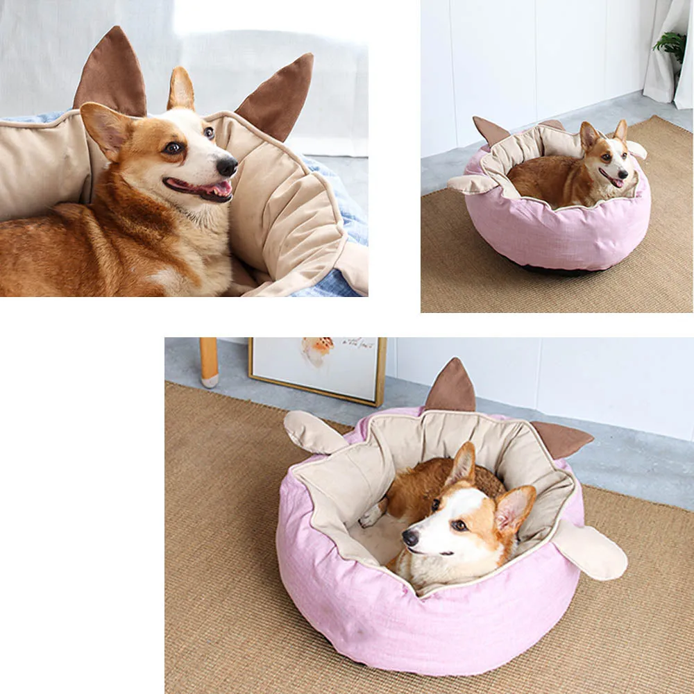 PAWS ASIA Suppliers Eco Friendly Luxury Cute Funny Large Soft Plush Washable Pet Dog Bed Cat