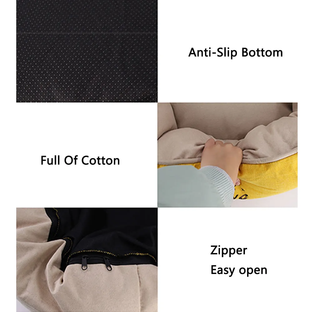 PAWS ASIA Suppliers Eco Friendly Luxury Cute Funny Large Soft Plush Washable Pet Dog Bed Cat