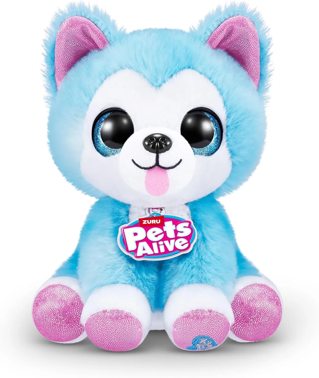 Pets Alive Pet Shop Surprise S3 Puppy Rescue (Wole Dog) by ZURU Surprise Puppy Plush, Ultra Soft Plushies, Compound Surprises Inside, Interactive Toy Pets, Electronic Speak and Repeat