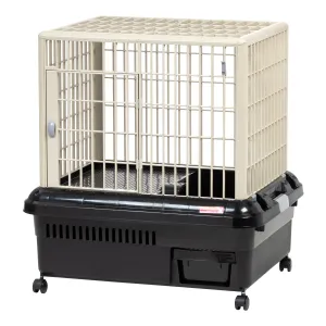 Plastic Rabbit Cage - RP-750, Black/Gray