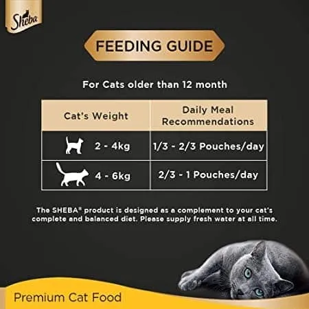 Sheba Skipjack & Salmon and Tuna Pumpkin & Carrot In Gravy Rich Premium Adult Fine Cat Wet Food Combo
