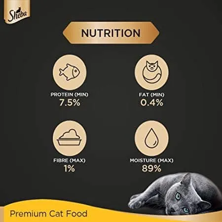 Sheba Skipjack & Salmon and Tuna Pumpkin & Carrot In Gravy Rich Premium Adult Fine Cat Wet Food Combo