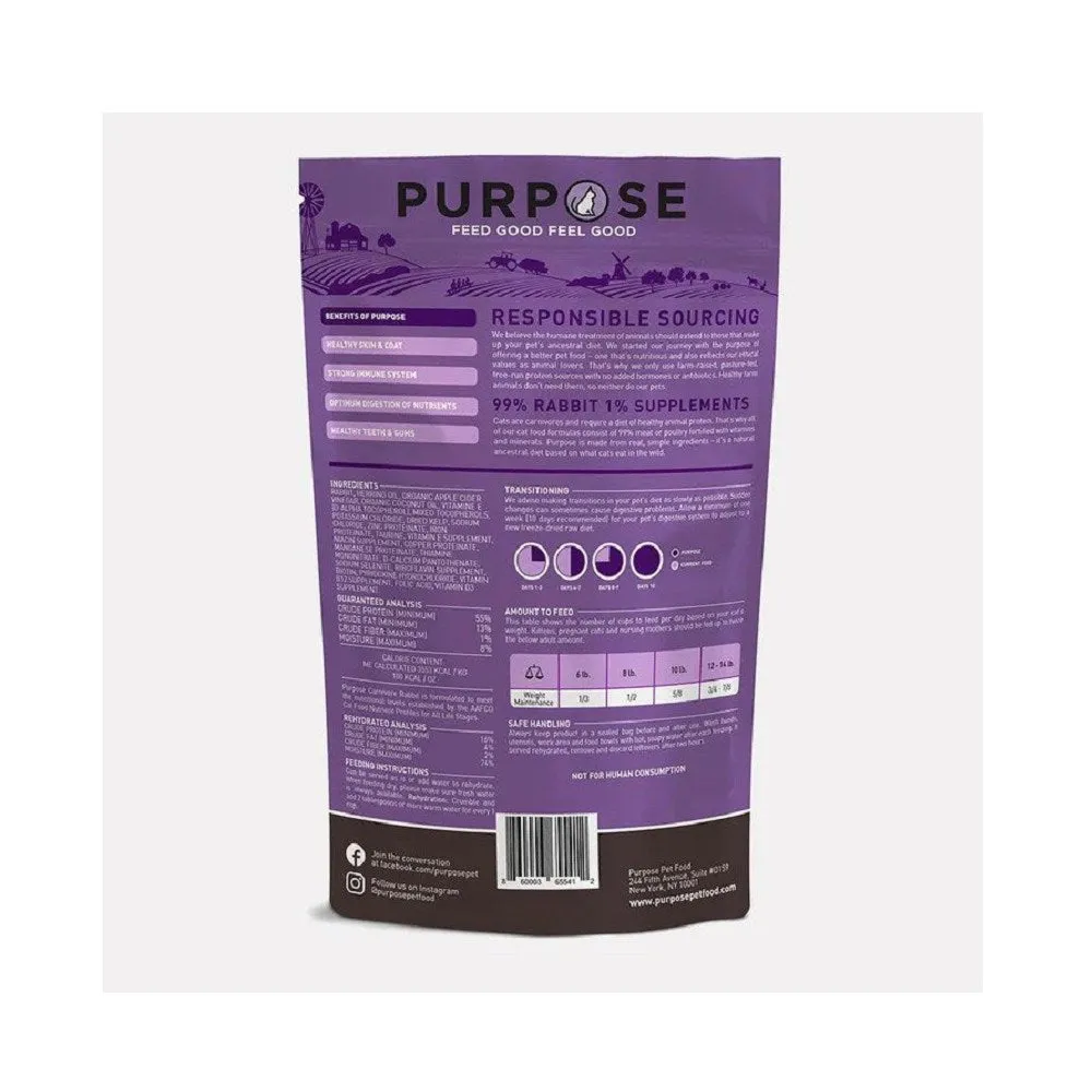 Single Protein Carnivore Rabbit Freeze Dried Cat Food