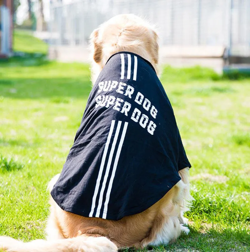 Spring medium and large dog clothes new pet clothes
