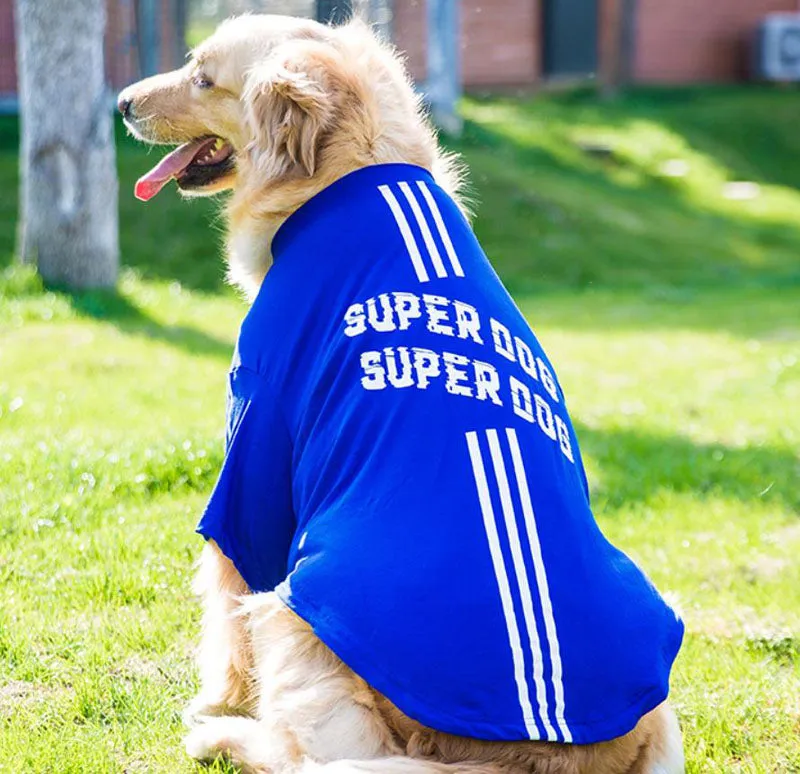 Spring medium and large dog clothes new pet clothes