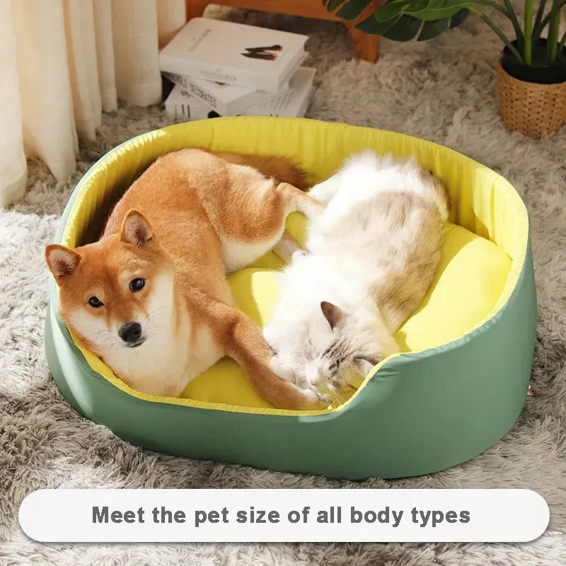 Very Soft Luxury Dog Bed Kennel Cat House Pet Cozy Cushion Pet Basket Puppy For Sofa Lounger Small Medium Dogs Beds Pillow Mat