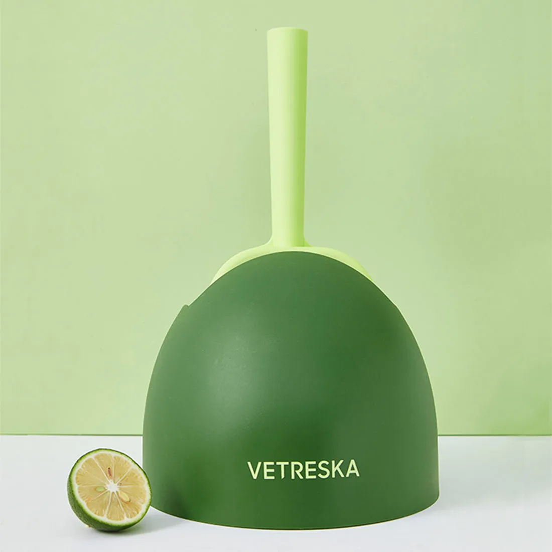 Vetreska Fruity Portable Cat Kitty Toilet Litter Box Tray House Lid Scoop Set Lime