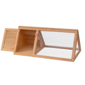 vidaXL Rabbit Hutch Wooden Outdoor Triangle Guinea Pet Animal Multi Colors