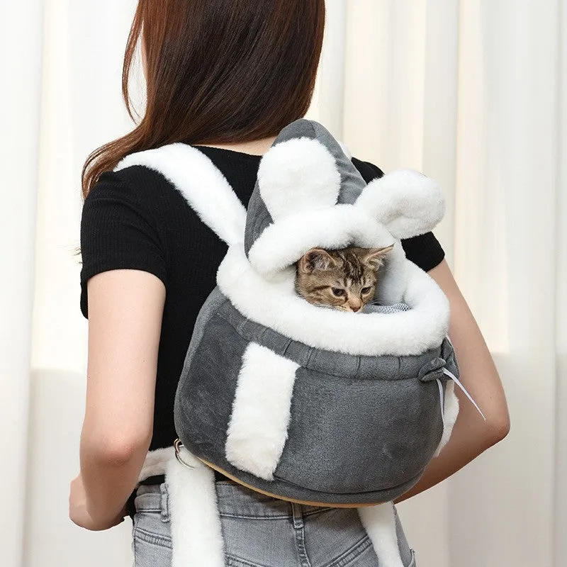 Warm Plush Small Pet Carrier Bag