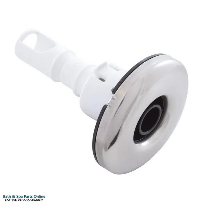Waterway Adjustable Cluster Storm Jet Internal [2" FD] [Dir] [5-Point Scallop] [Threaded] [Black/SS] (212-1501S)